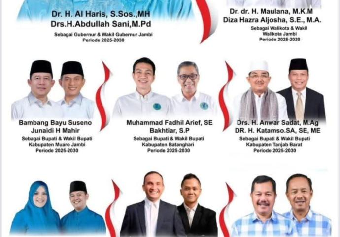 Bupati dan Wakil Bupati Jambi Periode 2025-2030